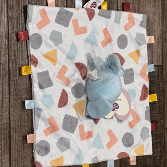 Parent's Choice Security Blanket Blue Elephant Buddy Lovey Plush NWT 12x12in New - Picture 6 of 9